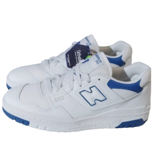 New Balance Other - New Balance 550 Men's 9 / Women 10.5. New With box. White and blue color..Origi
